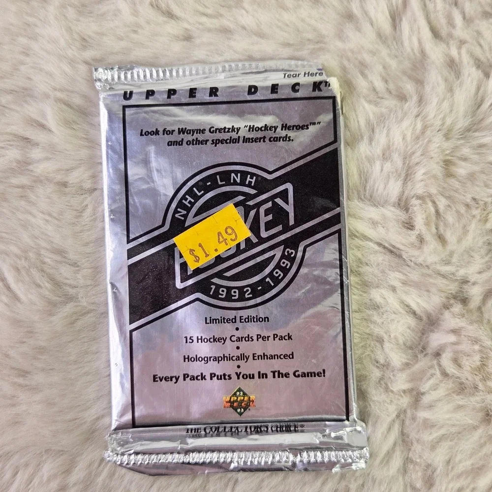 1992-93 Upper Deck NHL Hockey Low Series Pack Limited Edition Wayne Gretzky SP